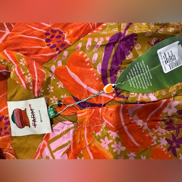 $260 FARM RIO
Print Tassel Midi Dress size xs - Picture 12 of 12